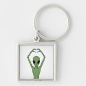Alien Hart Pose Sleutelhanger (Voorkant)