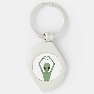 Alien Hart Pose Sleutelhanger