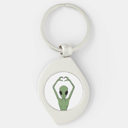 Alien Hart Pose Sleutelhanger (Voorkant)