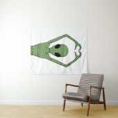Alien Hart Pose Wandkleed (In Situ (horizontaal))