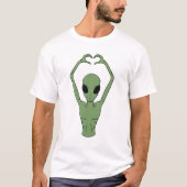 Alien Hartpose T-shirt (Voorkant)