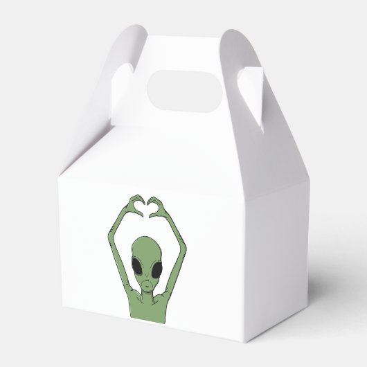 Alien Hartpositie Bedankdoosjes (Voorkant Zijde)