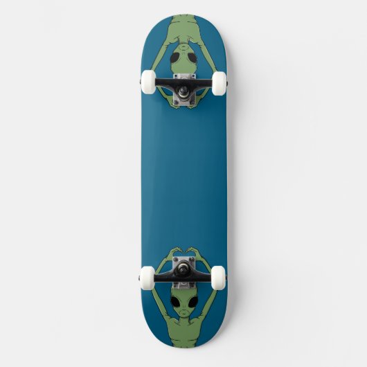 Alien Hartpositie Persoonlijk Skateboard (Voorkant)