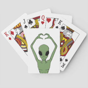 Alien Hartpositie Pokerkaarten