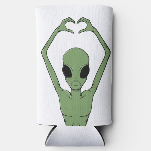 Alien Hartpositie Seltzer Blikjeskoeler (Voorkant)