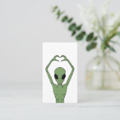 Alien Hartpositie Visitekaartje (Staand voorkant)