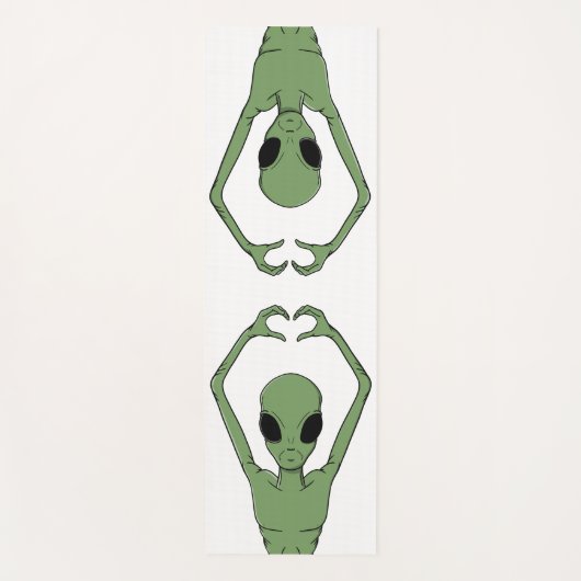 Alien Hartpositie Yogamat (Voorkant)