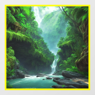 Alien Haven: Weelderige wonderen en exotische bees Raamsticker