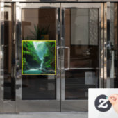 Alien Haven: Weelderige wonderen en exotische bees Raamsticker (Kantoordeur)