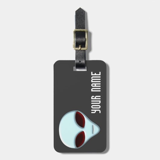 Alien Head 01 Bagagelabel (Voorkant verticaal)