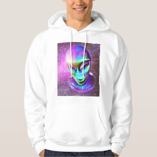 Alien Head 3D als Hoodie