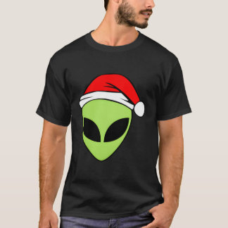 Alien Head Alien Green Rave gelooft in UFO Pocket  T-shirt