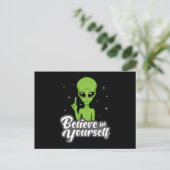 Alien Head Area 51 Ufo Aliens Space Funny Gift Briefkaart (Staand voorkant)