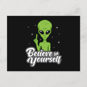 Alien Head Area 51 Ufo Aliens Space Funny Gift Briefkaart