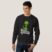 Alien Head Area 51 Ufo Aliens Space Funny Gift Trui (Voorkant volledig)