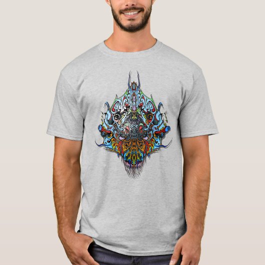 Alien Head - Blauw T-shirt (Voorkant)