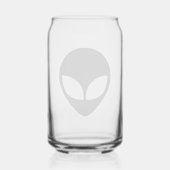 Alien Head Blikvorm Glas (Achterkant)