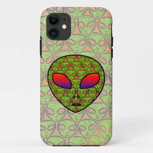 ALIEN HEAD Case-Mate iPhone CASE (Achterkant)