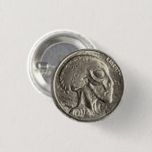 Alien Head Coin Button (Voorkant /achterkant)