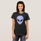 Alien Head Colorful UFO T-shirt (Voorkant volledig)