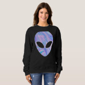 Alien Head Colorful UFO Trui (Voorkant volledig)