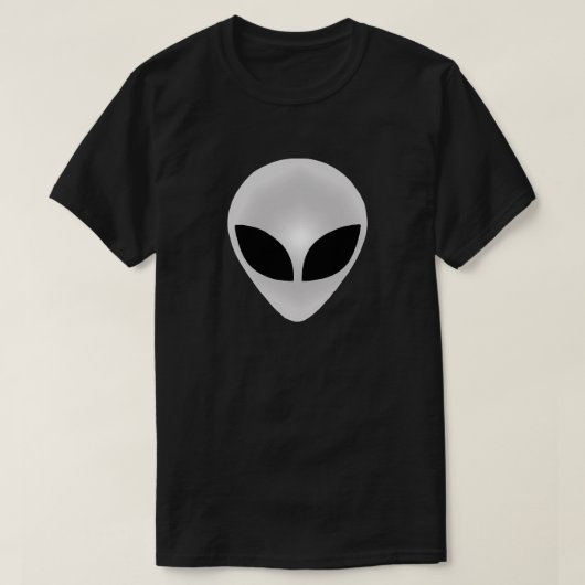 Alien Head Dark T-shirt (Design voorkant)