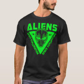 Alien Head Embleem met Aliens Space Exploration Wo T-shirt (Voorkant)