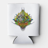 Alien Head - geel Blikjeskoeler (Voorkant)