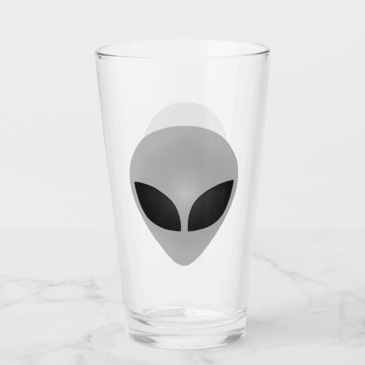 Alien Head Glas (Achterkant)
