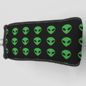 Alien Head Golf Head Hoesje Golfheadcover (Voorkant)