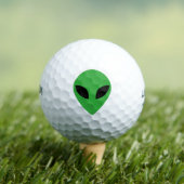 Alien Head Golfballen (Insitu Shirt)