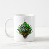 Alien Head - groen Koffiemok (Links)