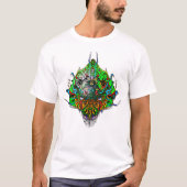Alien Head - groen T-shirt (Voorkant)
