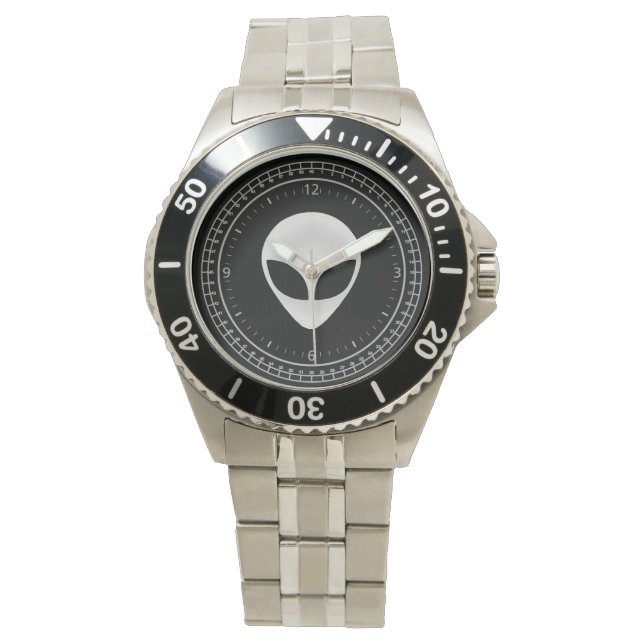 Alien Head Horloge (Voorkant)