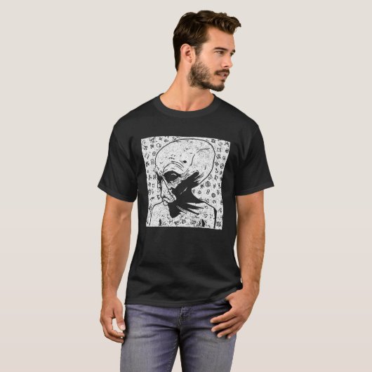 Alien Head I Space I Outer Space I Alien T-shirt (Voorkant volledig)