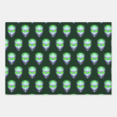 Alien Head Inpakpapier Vel (Voorkant 3)