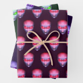 Alien Head Inpakpapier Vel (In situ)