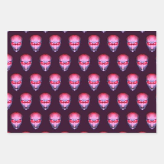 Alien Head Inpakpapier Vel (Voorkant)
