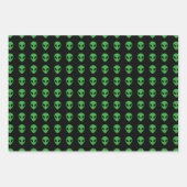 Alien Head Inpakpapier Vel (Voorkant 3)