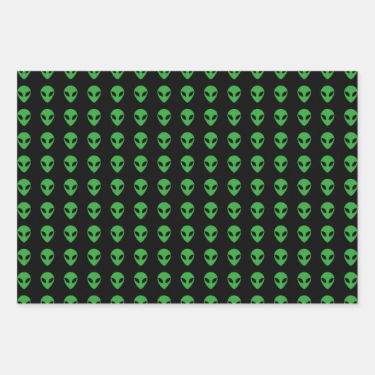 Alien Head Inpakpapier Vel (Voorkant)