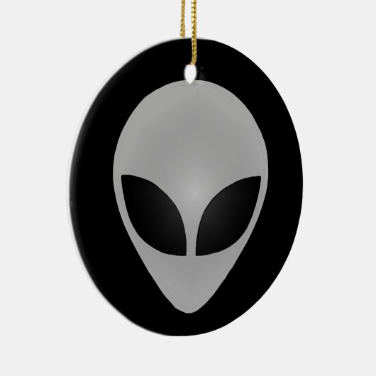 Alien Head Keramisch Ornament (Rechts)