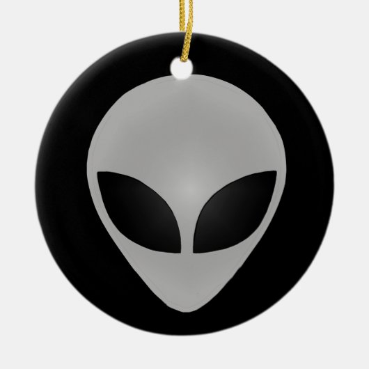 Alien Head Keramisch Ornament (Voorkant)