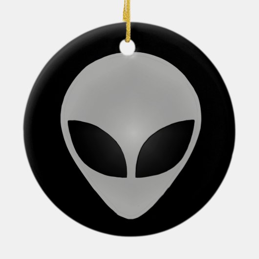 Alien Head Keramisch Ornament (Achterkant)