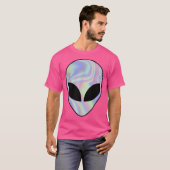 Alien Head Kleurrijke Alien Rave T-shirt (Voorkant volledig)