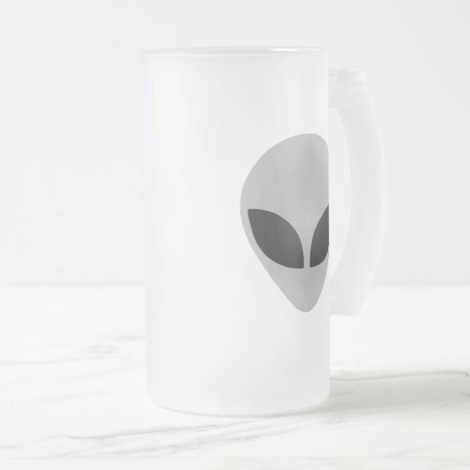 Alien Head Matglas Bierpul (Voorkant rechts)