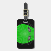 Alien Head Mind Control Bagagelabel (Voorkant verticaal)