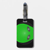 Alien Head Mind Control Bagagelabel (Achterkant verticaal)