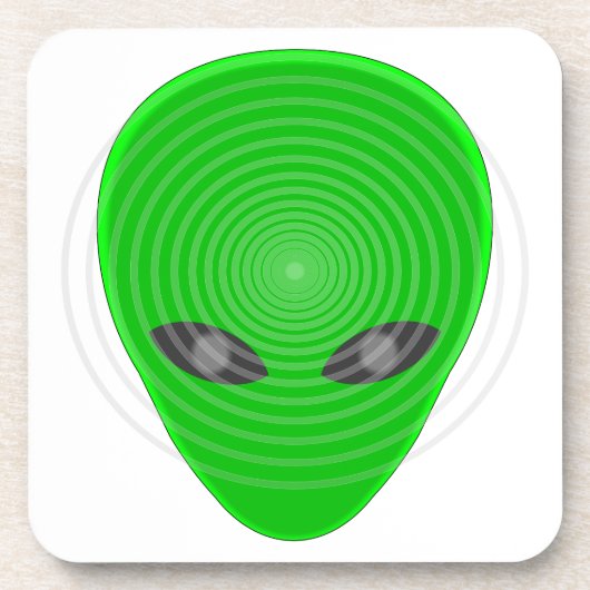 Alien Head Mind Control Bier Onderzetter (Voorkant)