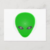 Alien Head Mind Control Briefkaart (Voorkant)