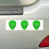 Alien Head Mind Control Bumpersticker (Op auto)